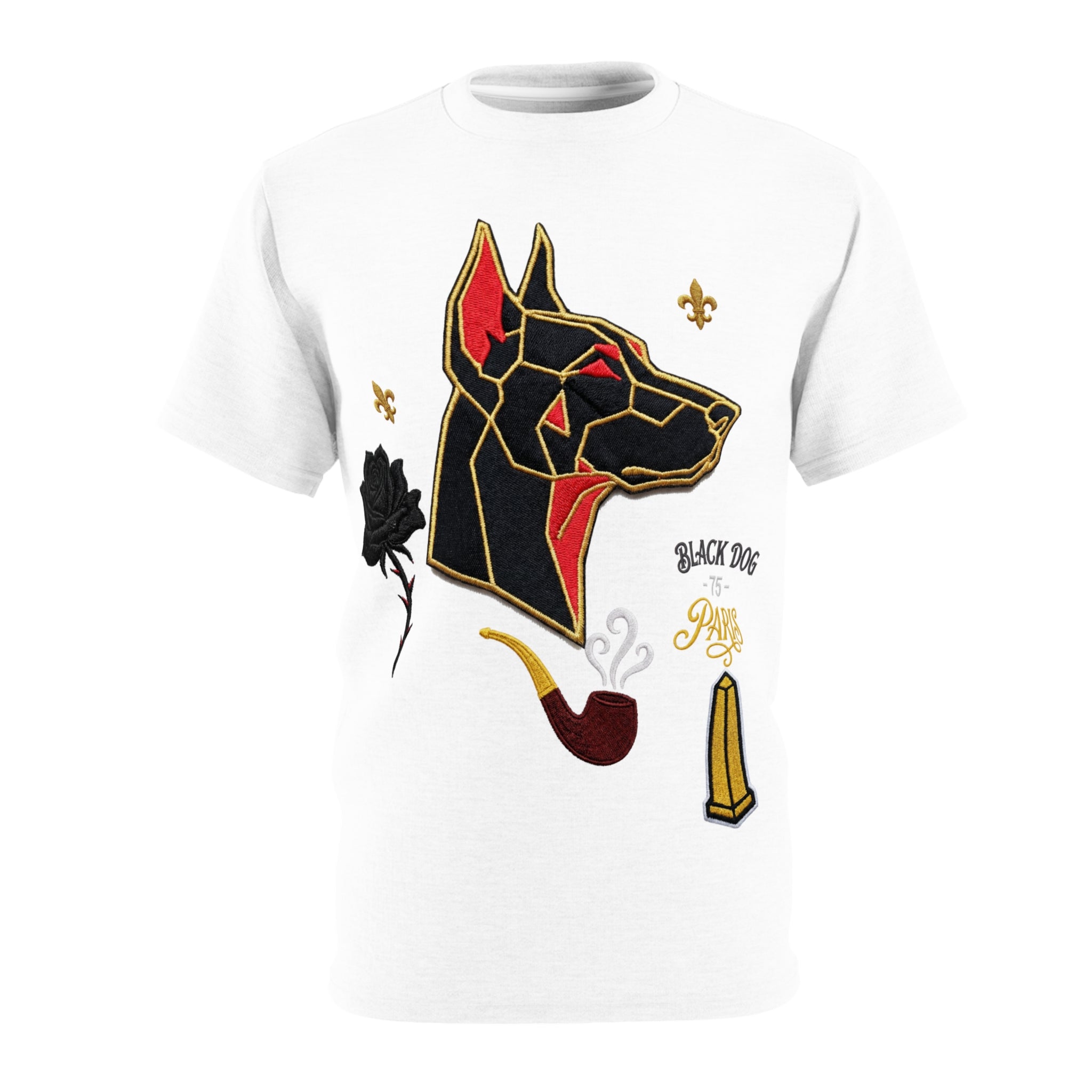 T shirt Black Dog Paris
