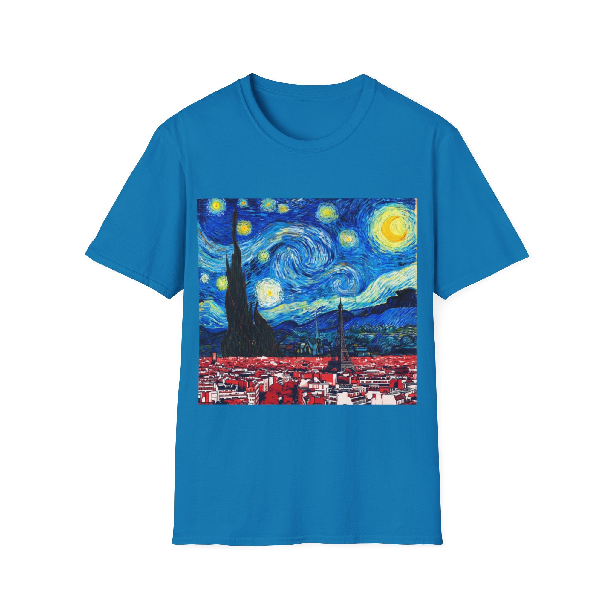 Starry Night Cityscape T-Shirt