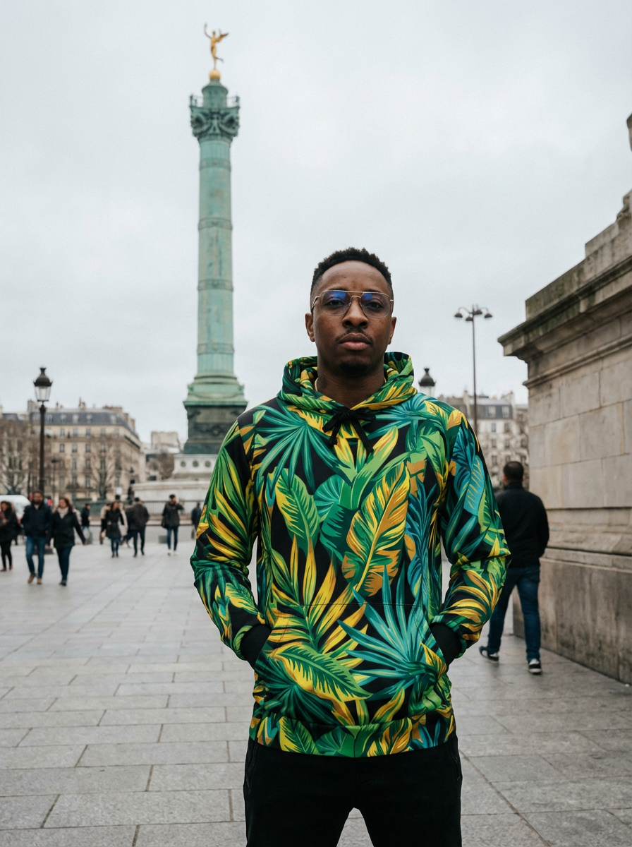 "Jungle Nocturne" - Tropical Hoodie