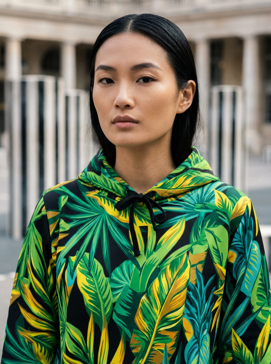 "Jungle Nocturne" - Tropical Hoodie