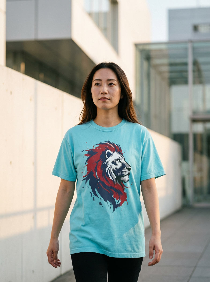 "Patriotic Lion" - T-Shirt
