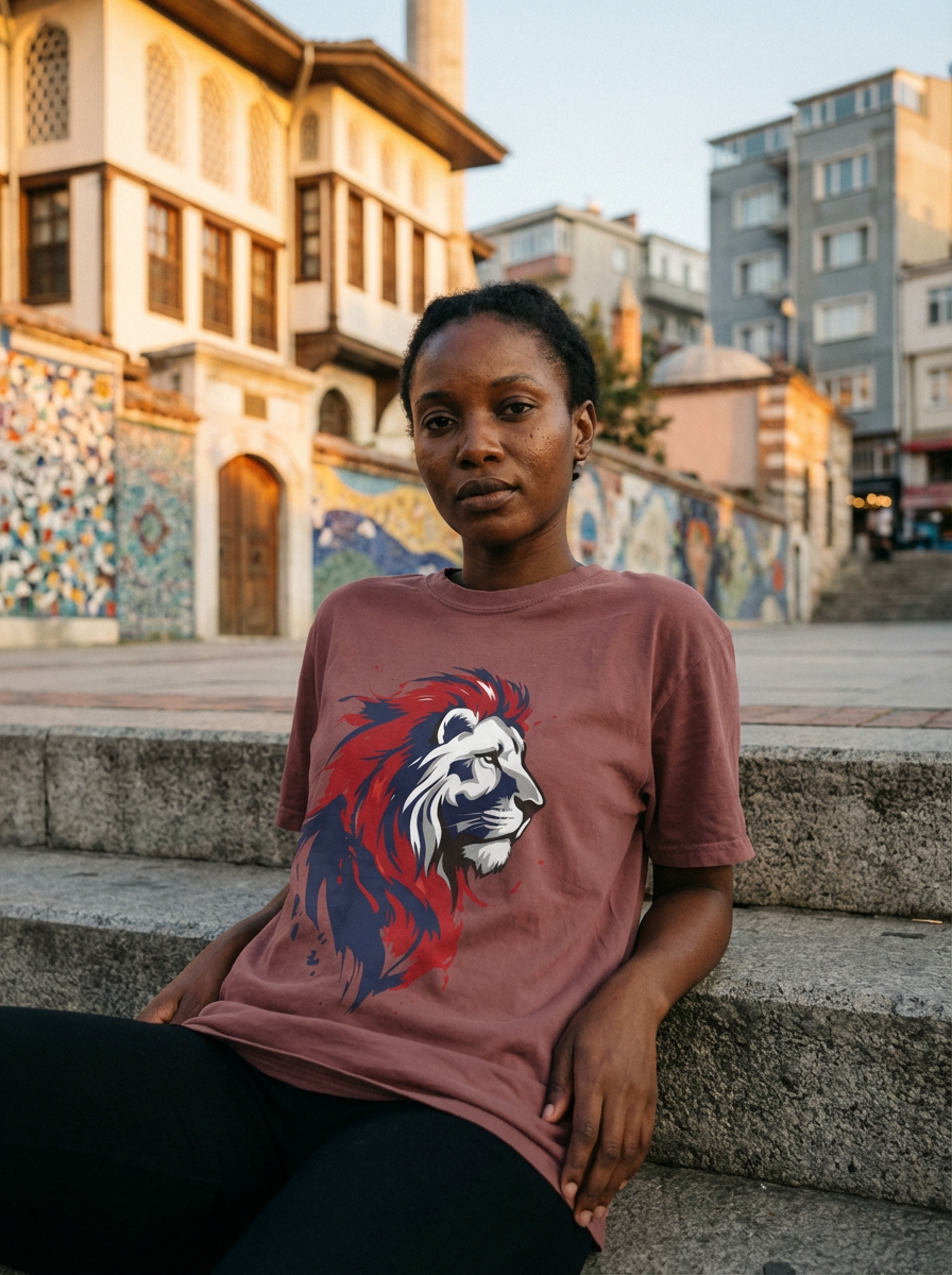 "Patriotic Lion" - T-Shirt