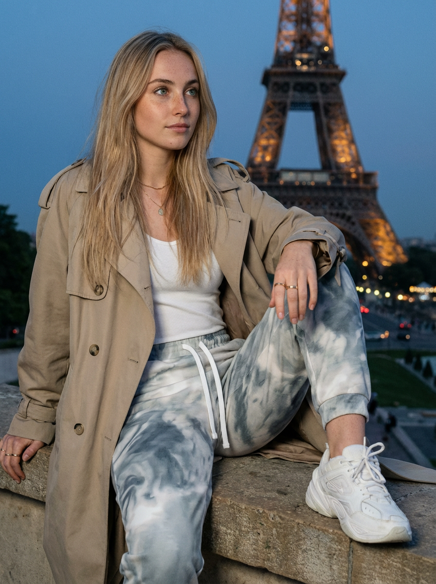 "L'Écho de la Pierre" - Athletic Joggers