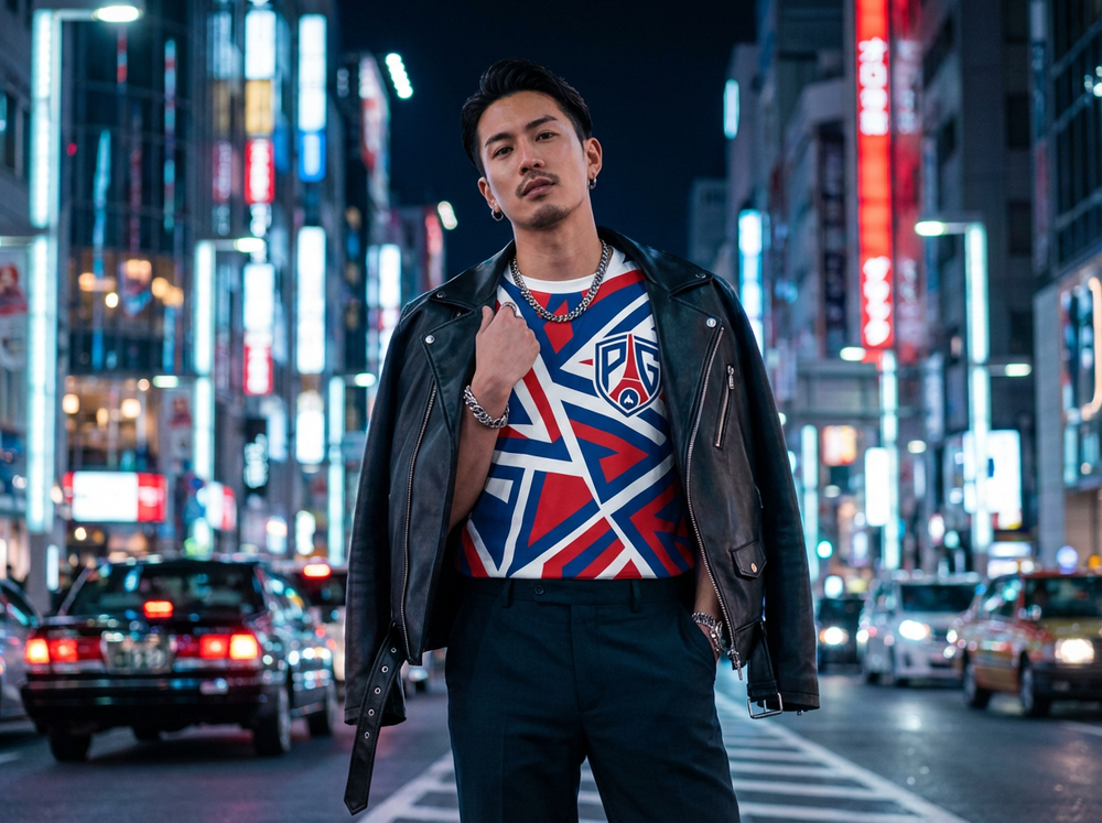 T-shirt The Kinetic Paris: Tricolor Fragmentation