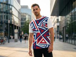 T-shirt The Kinetic Paris: Tricolor Fragmentation