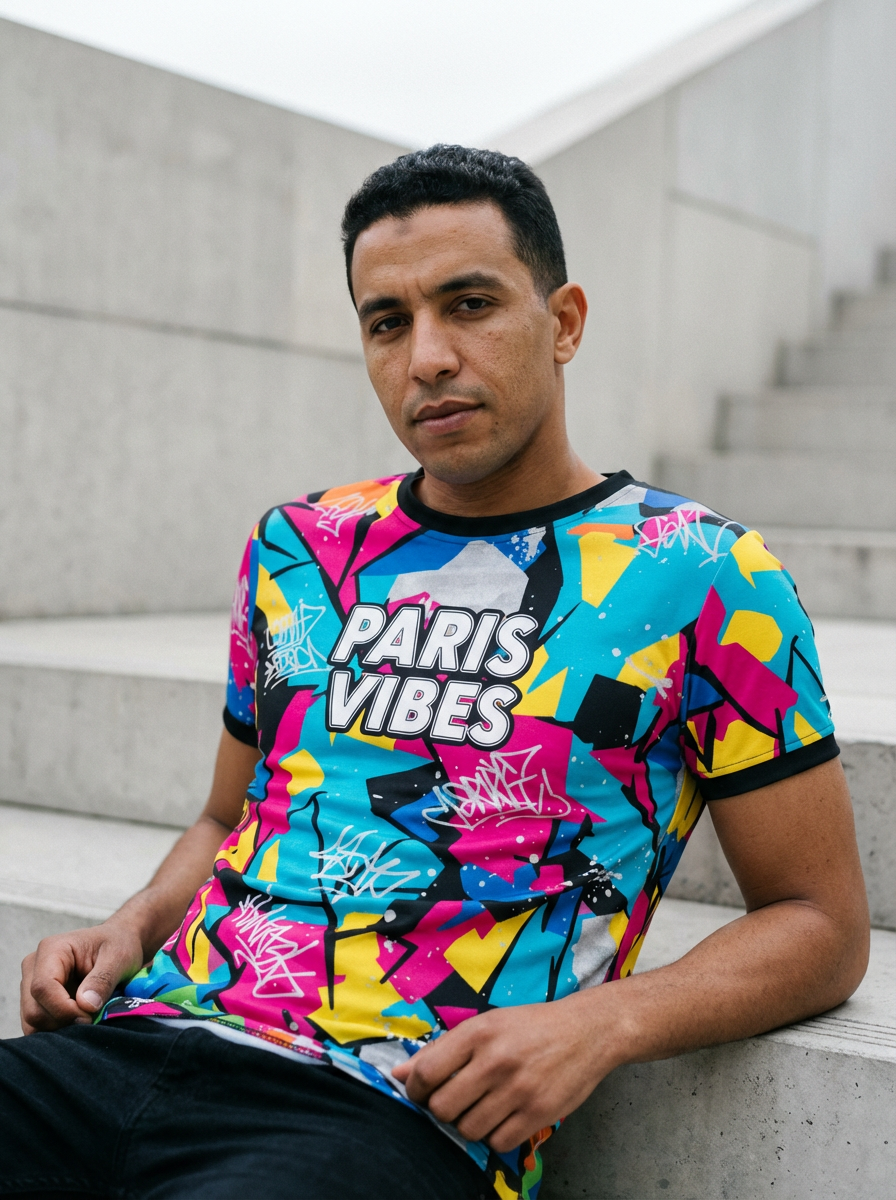 T-shirt Paris Vibes - L'Énergie Urbaine Capturée