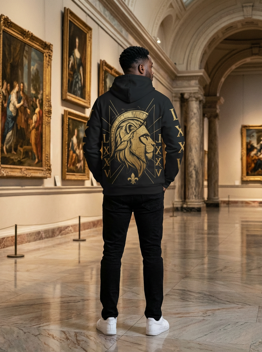 Athletic Hoodie —  Lion Spartiate
