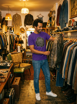 "The Rose Elegance" - T-shirt Artistique