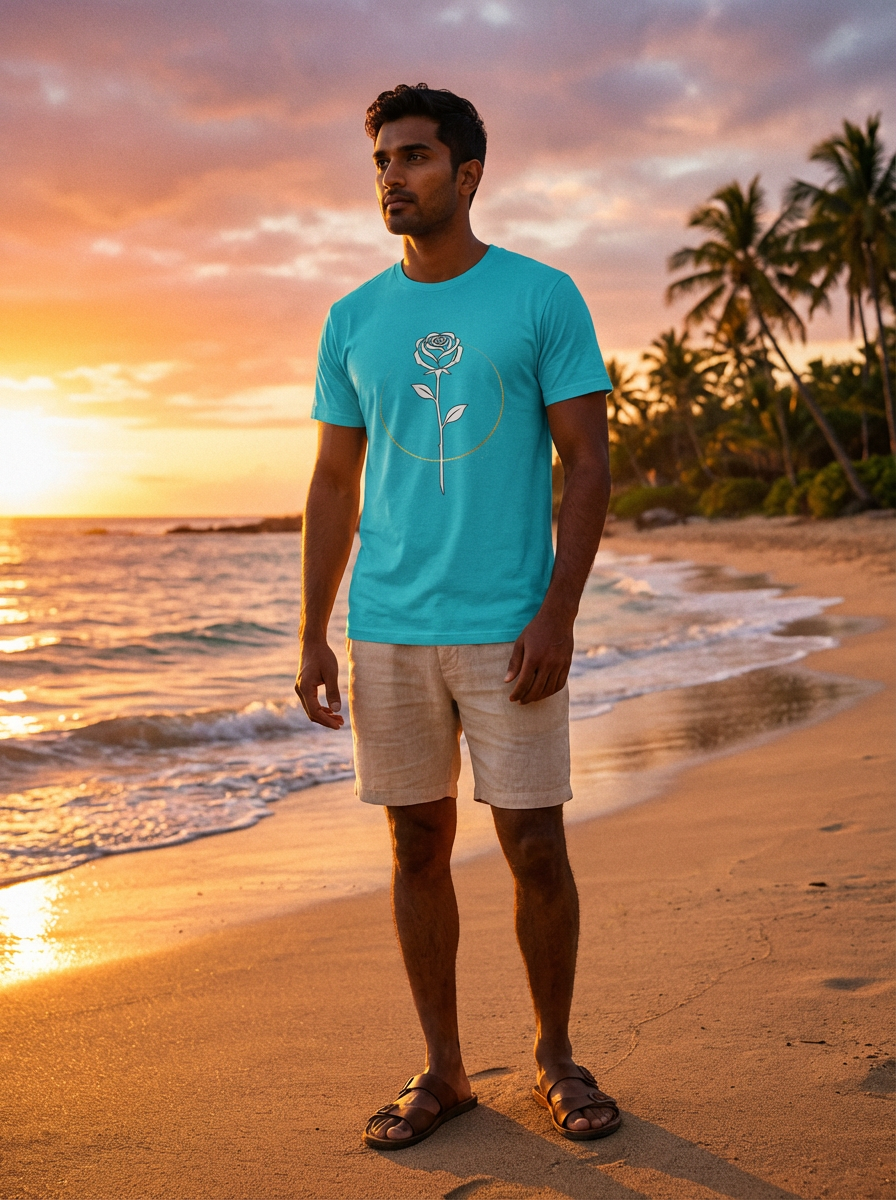 "The Rose Collection" - T-shirt Minimaliste