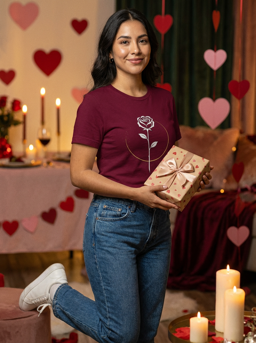 "The Rose Collection" - T-shirt Minimaliste