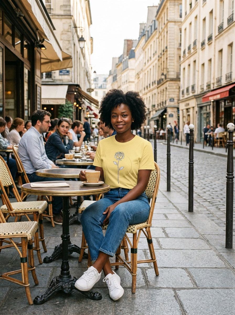 "The Rose Collection" - T-shirt Minimaliste