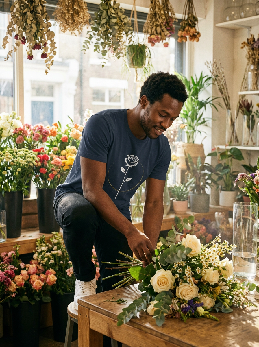 "The Rose Collection" - T-shirt Minimaliste