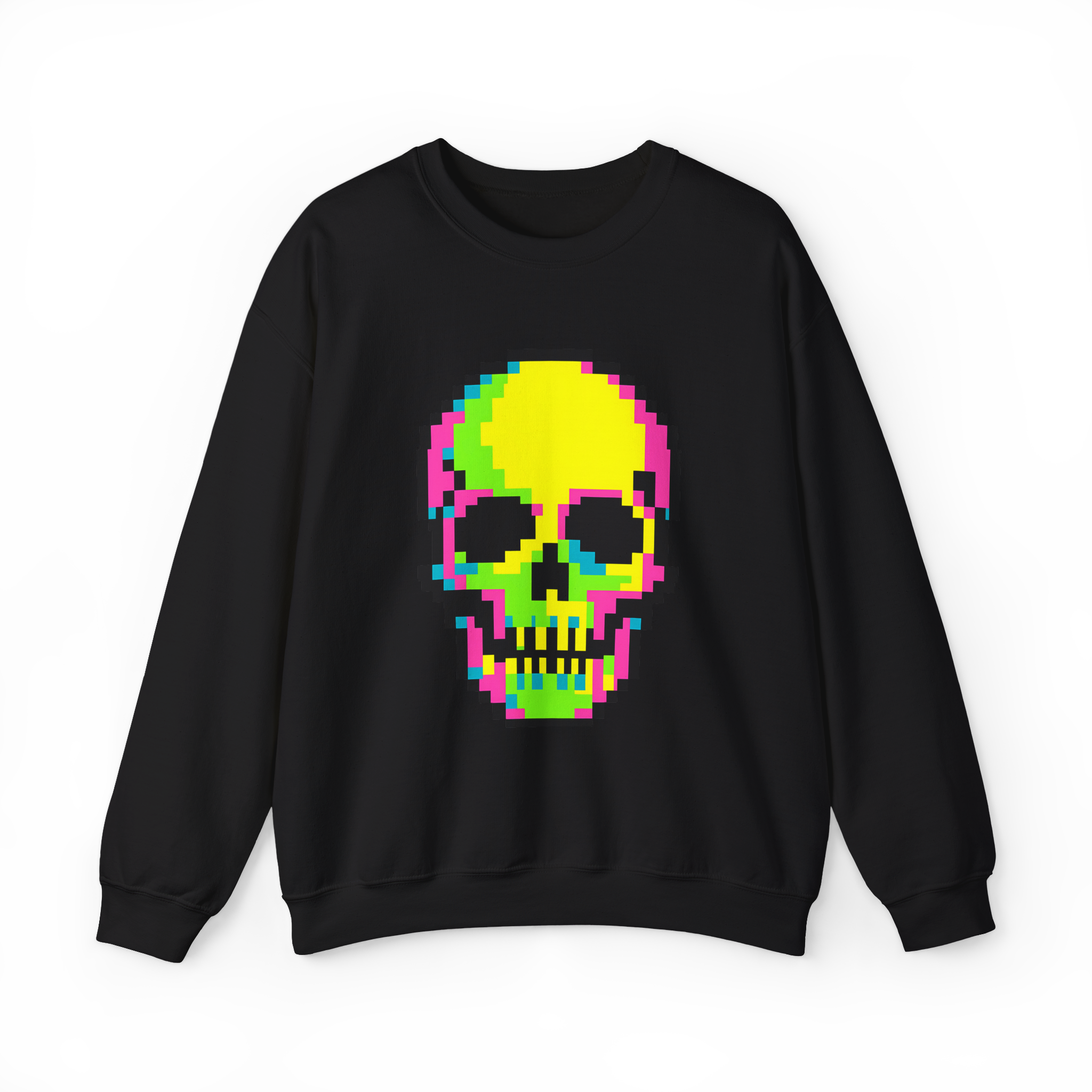 CRÂNE PIXEL GLITCH Hoodie - Edition R￩tro