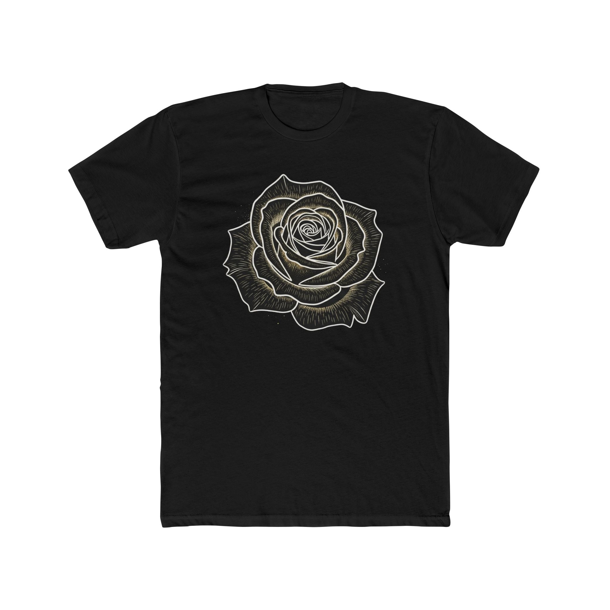 "The Rose Elegance" - T-shirt Artistique