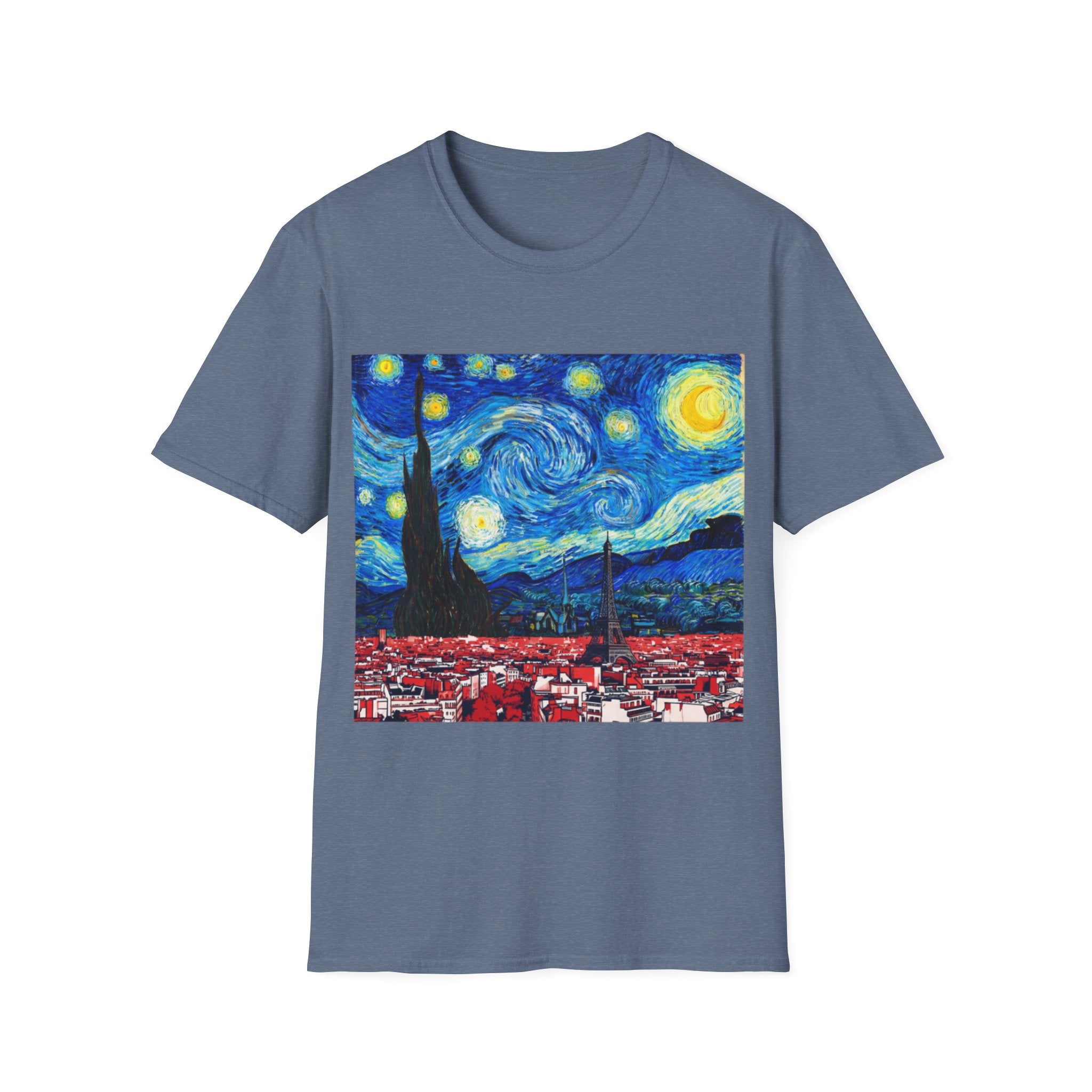 Starry Night Cityscape T-Shirt