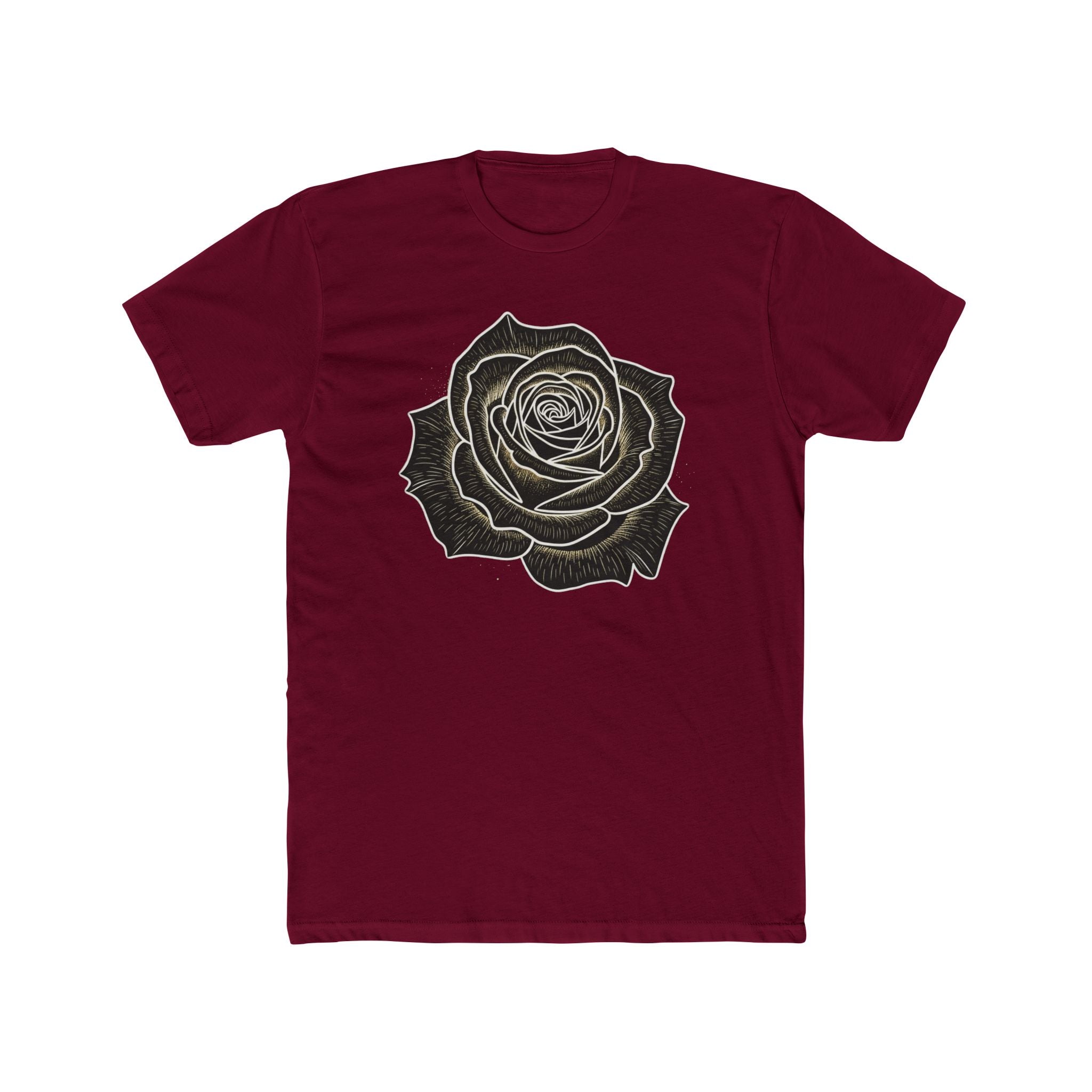 "The Rose Elegance" - T-shirt Artistique